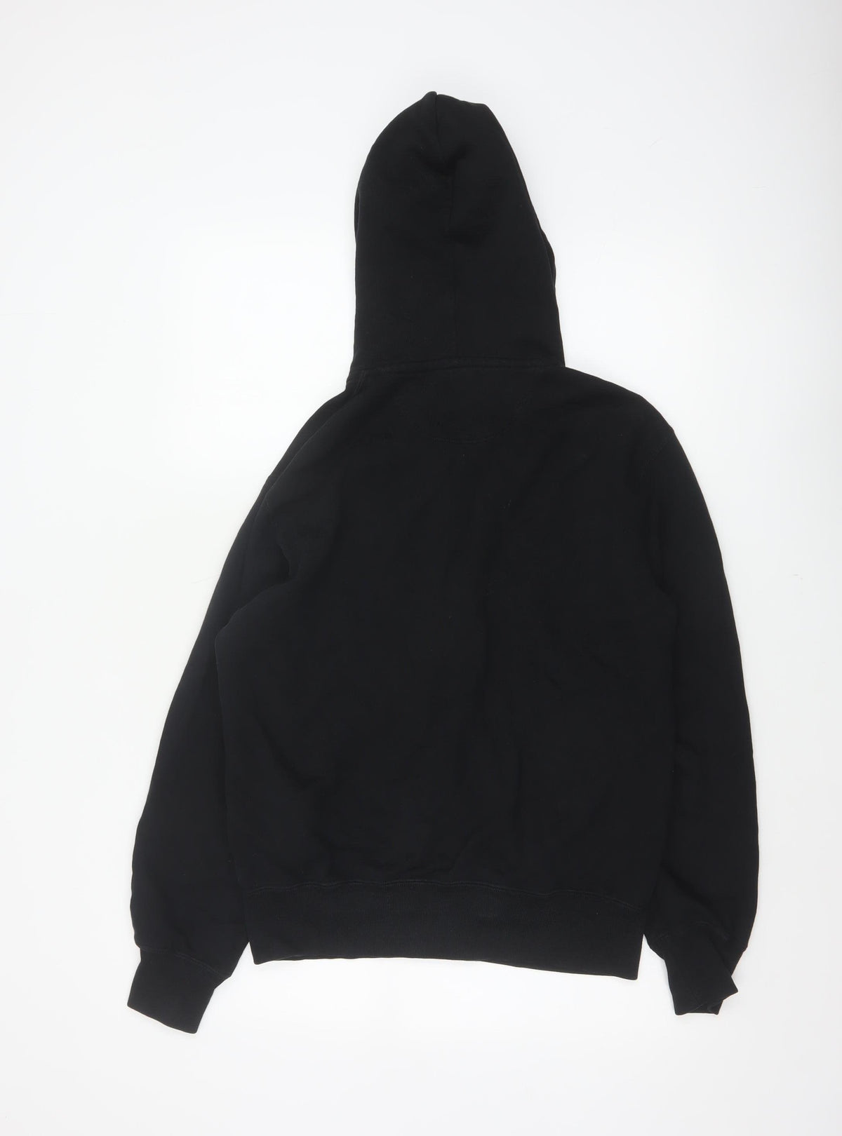 Uniqlo Men’s Black XS Full Zip Hooded Cotton Fleece Hoodie Pockets