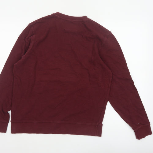 Red Herring Men’s Burgundy M Cotton Crew Neck Pullover Sweatshirt
