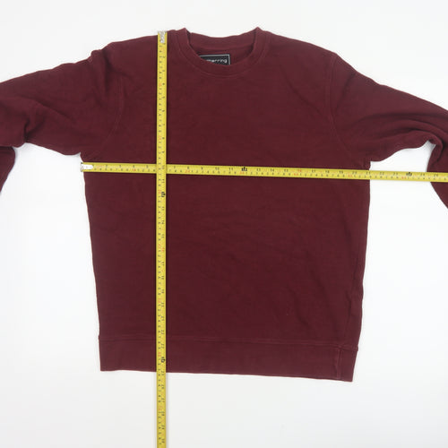 Red Herring Men’s Burgundy M Cotton Crew Neck Pullover Sweatshirt
