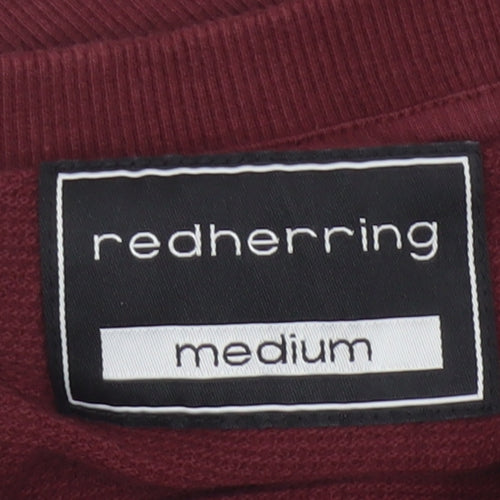 Red Herring Men’s Burgundy M Cotton Crew Neck Pullover Sweatshirt