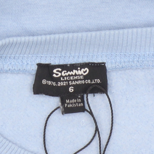 Sanrio Teens Blue Size 6 Hello Kitty Graphic Pullover Sweatshirt