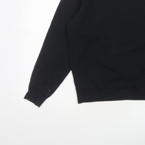 Uniqlo Men’s Black M Crew Neck Pullover Cotton Sweatshirt