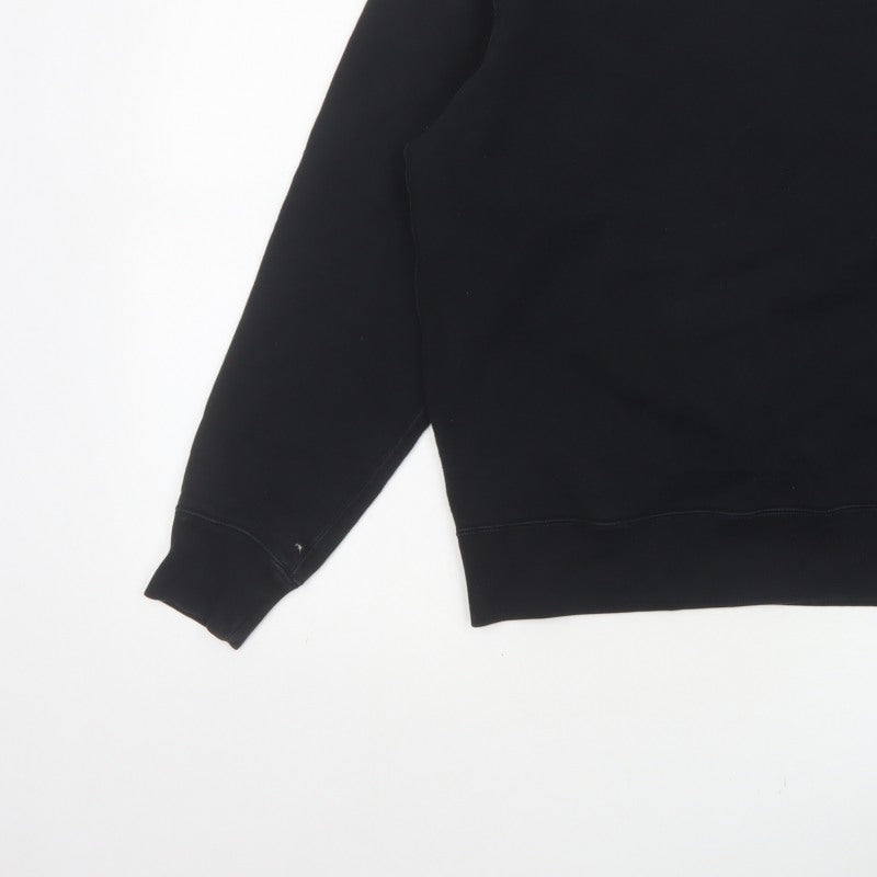 Uniqlo Men’s Black M Crew Neck Pullover Cotton Sweatshirt