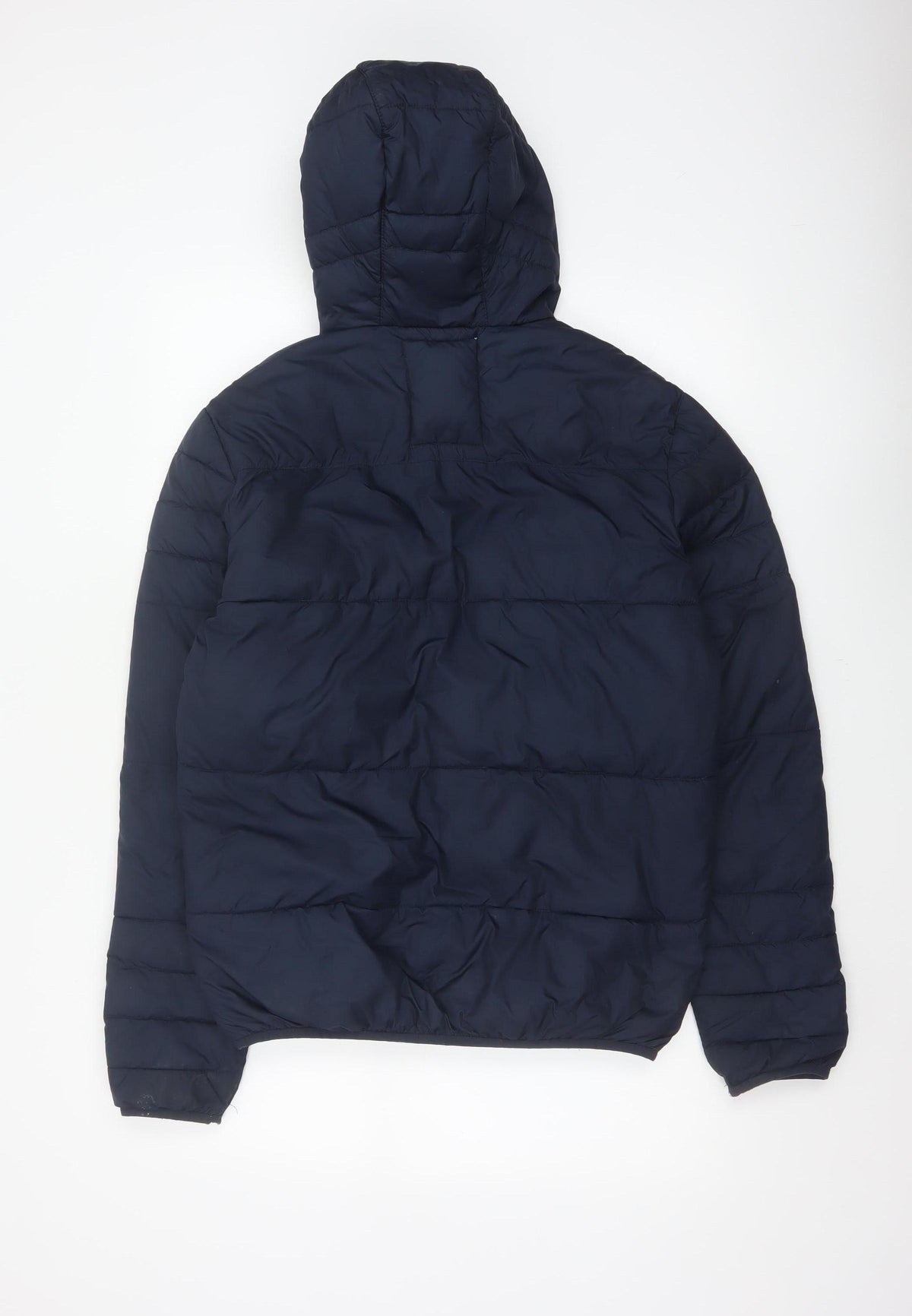 Jack & Jones Originals Men’s Navy S Hooded Quilted Puffer Jacket
