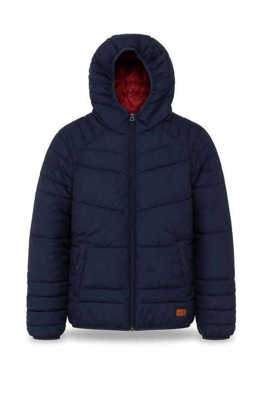 Jack & Jones Originals Men’s Navy S Hooded Quilted Puffer Jacket
