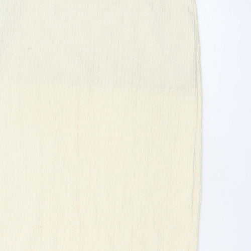 ASOS Design Women’s Ivory UK 8 Pencil Maxi Skirt Textured