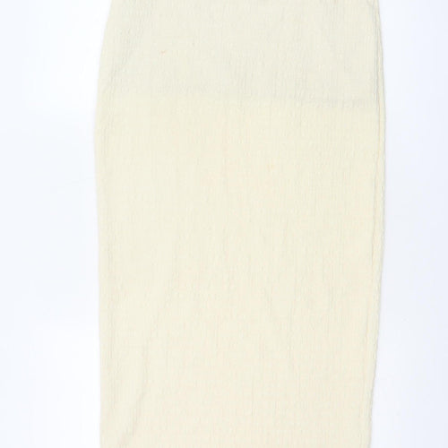 ASOS Design Women’s Ivory UK 8 Pencil Maxi Skirt Textured