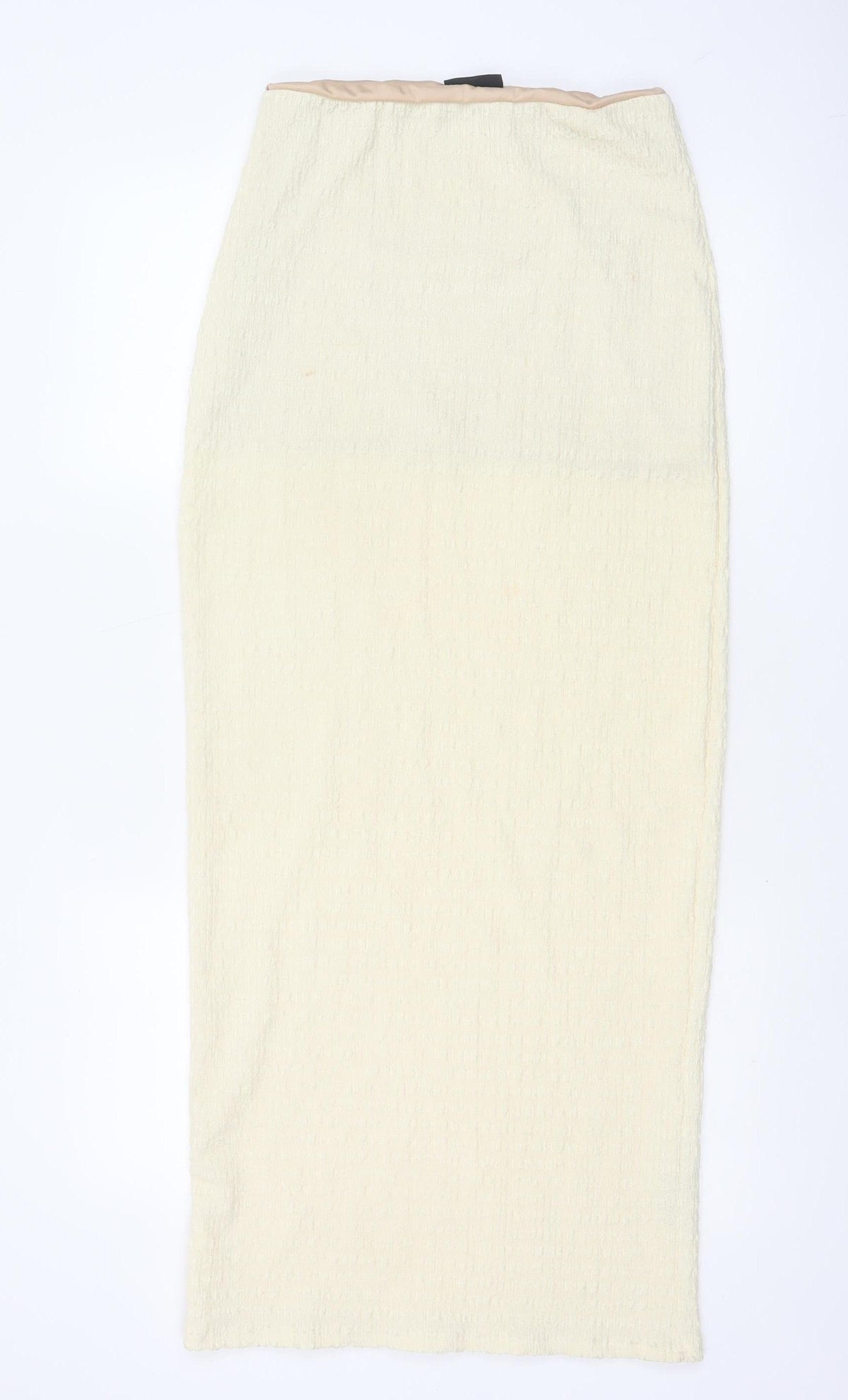 ASOS Design Women’s Ivory UK 8 Pencil Maxi Skirt Textured