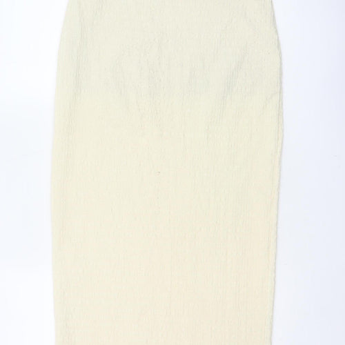 ASOS Design Women’s Ivory UK 8 Pencil Maxi Skirt Textured