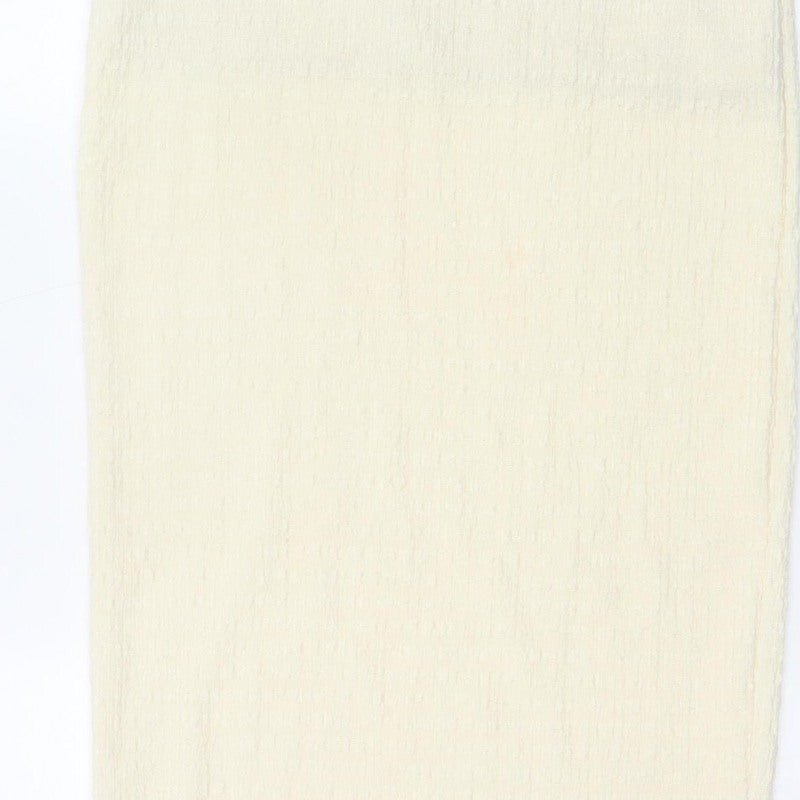 ASOS Design Women’s Ivory UK 8 Pencil Maxi Skirt Textured