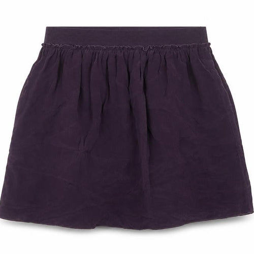 Hush Women Purple Silk Mini Skater Skirt S Elastic Waist