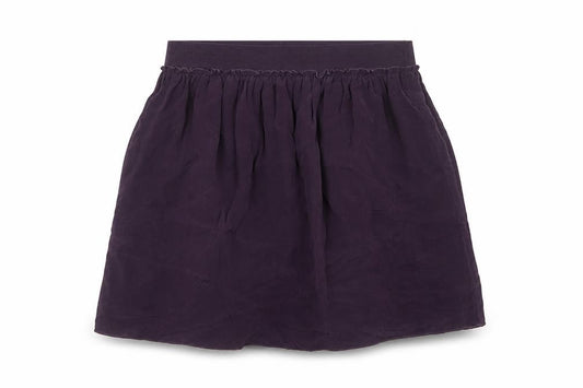 Hush Women Purple Silk Mini Skater Skirt S Elastic Waist
