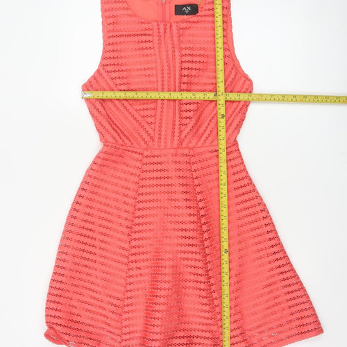 AX Paris Women’s Orange Lace Fit & Flare Party Dress UK 10
