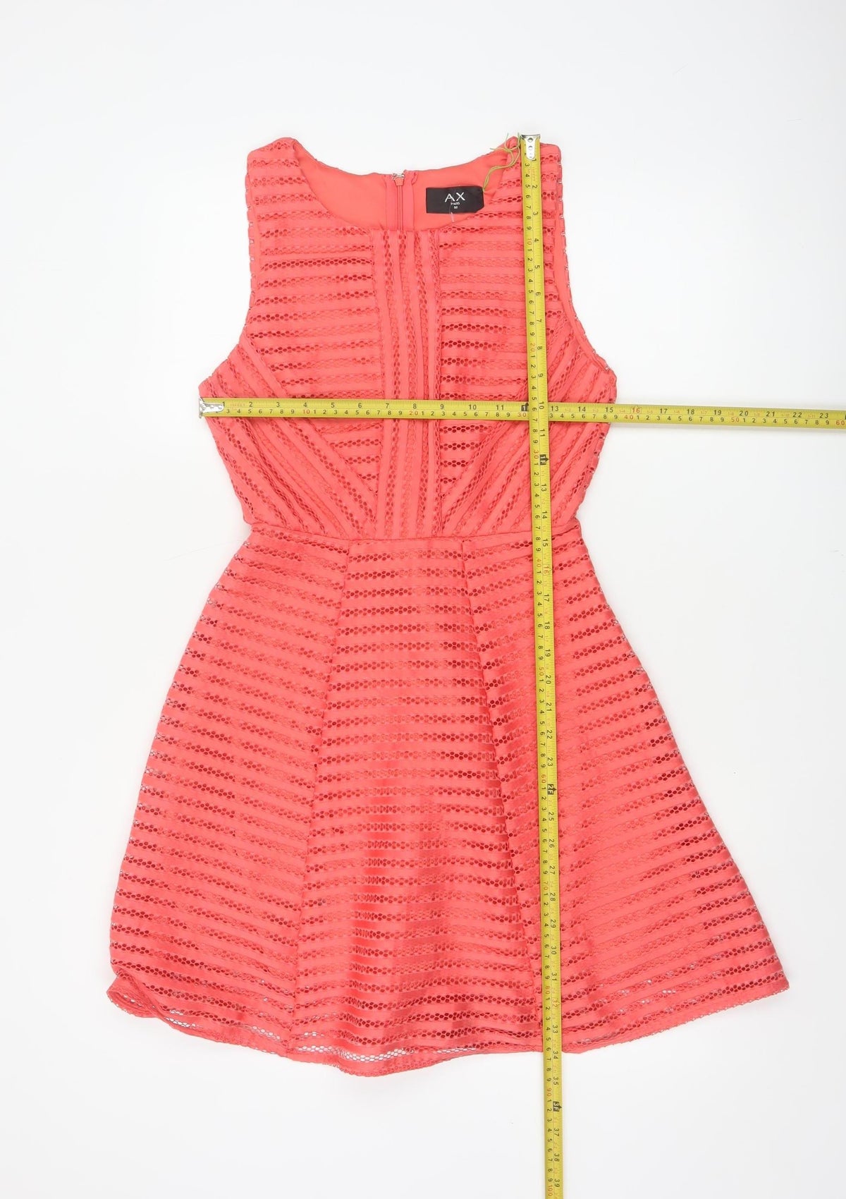 AX Paris Women’s Orange Lace Fit & Flare Party Dress UK 10