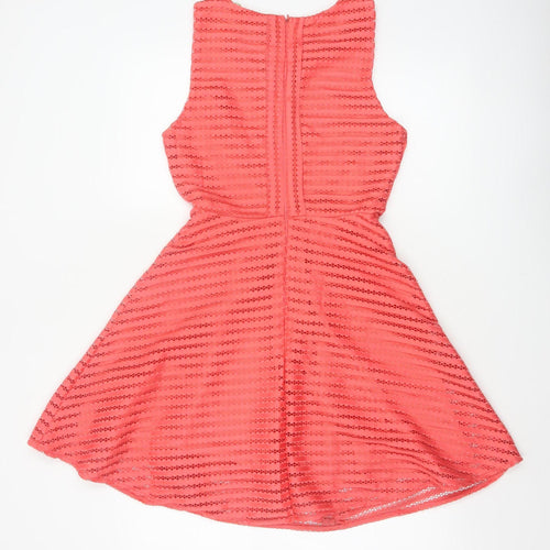 AX Paris Women’s Orange Lace Fit & Flare Party Dress UK 10