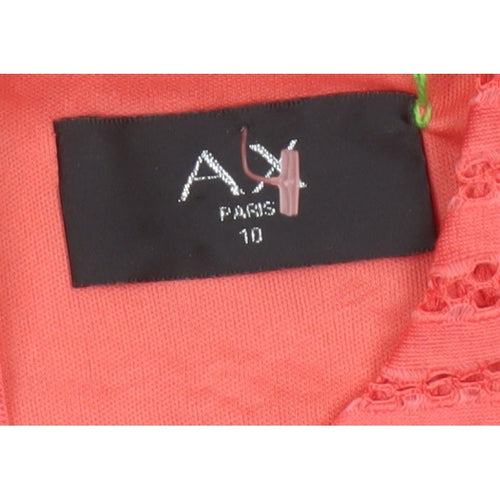AX Paris Women’s Orange Lace Fit & Flare Party Dress UK 10