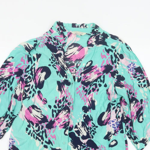 Love & Roses Women Multicoloured UK 12 V-Neck Button-Up Blouse