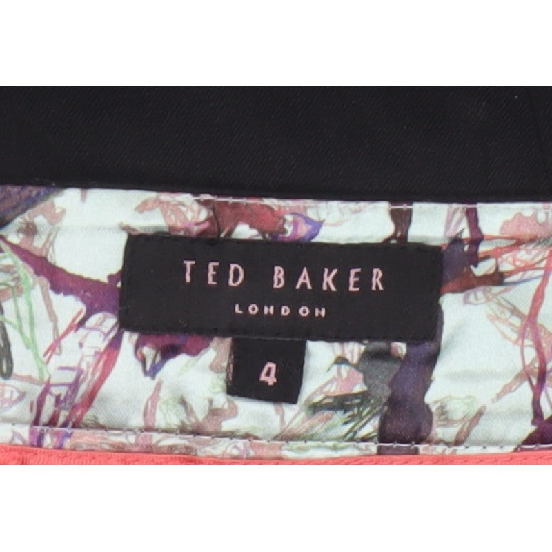 Ted Baker Women Black UK 14 Wool Pencil Knee Length Skirt