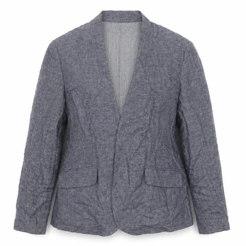 Marks and Spencer Women’s Blue Linen Blend Open Jacket UK 16