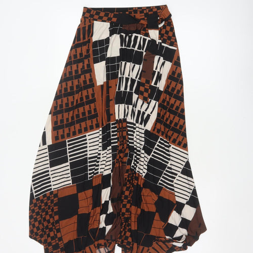 Next Women’s Multicoloured UK 6 Geometric Asymmetric A-Line Long Skirt