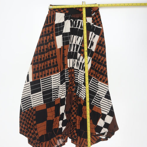 Next Women’s Multicoloured UK 6 Geometric Asymmetric A-Line Long Skirt