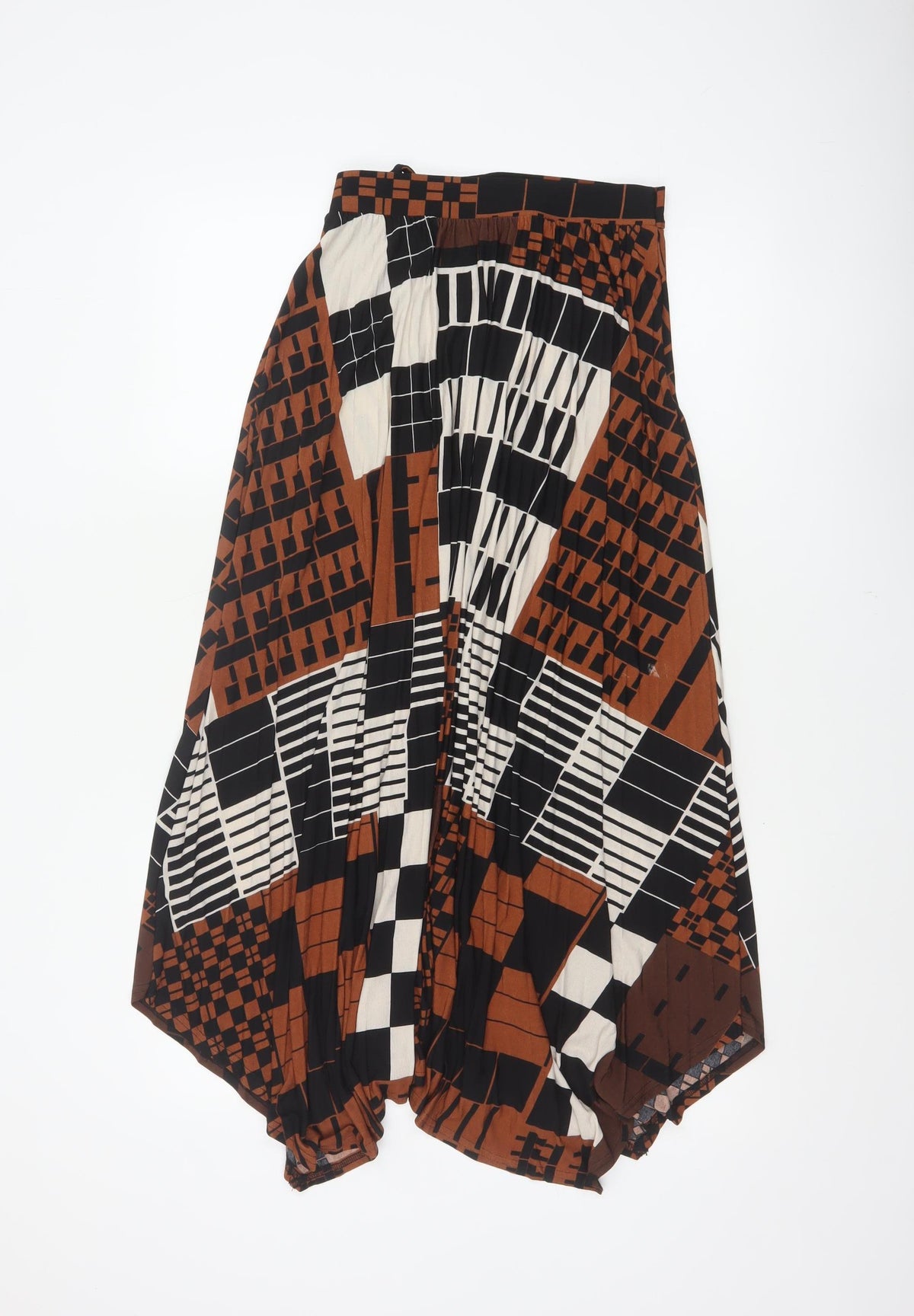 Next Women’s Multicoloured UK 6 Geometric Asymmetric A-Line Long Skirt