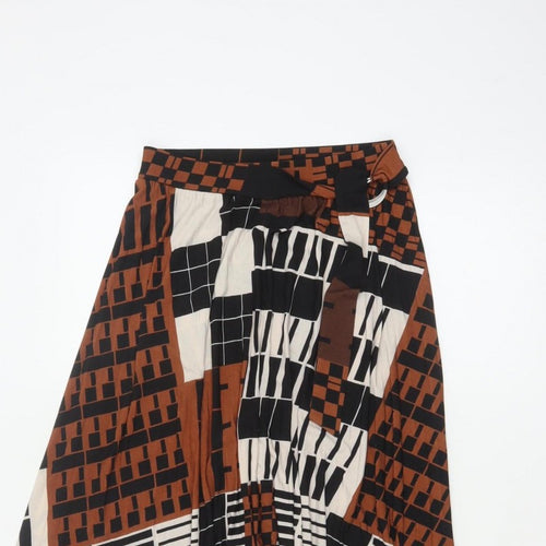 Next Women’s Multicoloured UK 6 Geometric Asymmetric A-Line Long Skirt