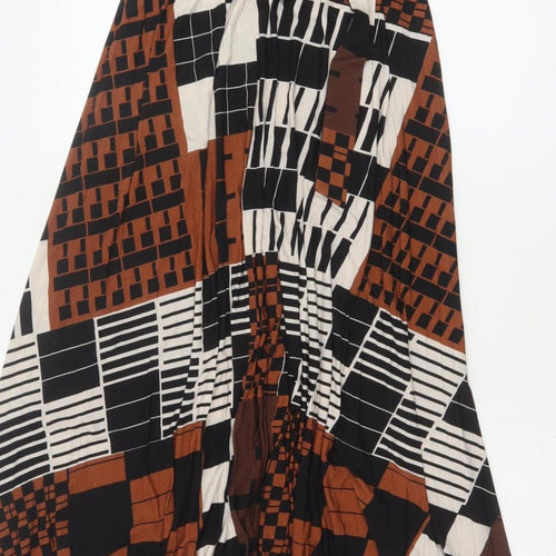 Next Women’s Multicoloured UK 6 Geometric Asymmetric A-Line Long Skirt