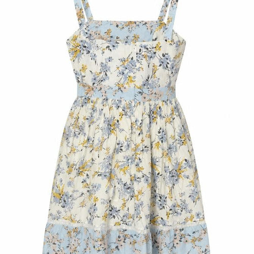 Miss Selfridge Women Blue Floral Fit & Flare Petite UK 8 Dress