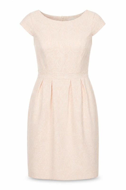 Savida Women Pink Floral Lace Pencil Dress UK 12 Wedding Formal