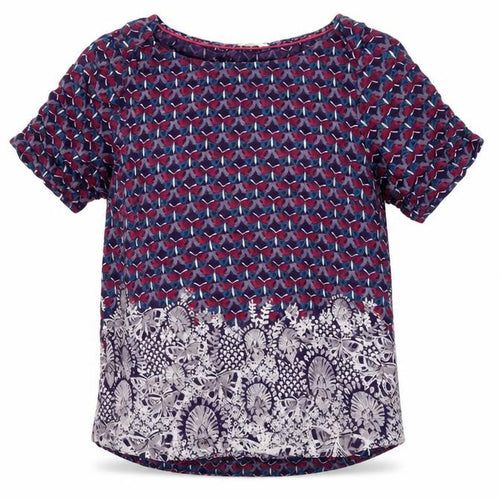 White Stuff Women’s Multicoloured Size 10 Floral Short Sleeve Blouse