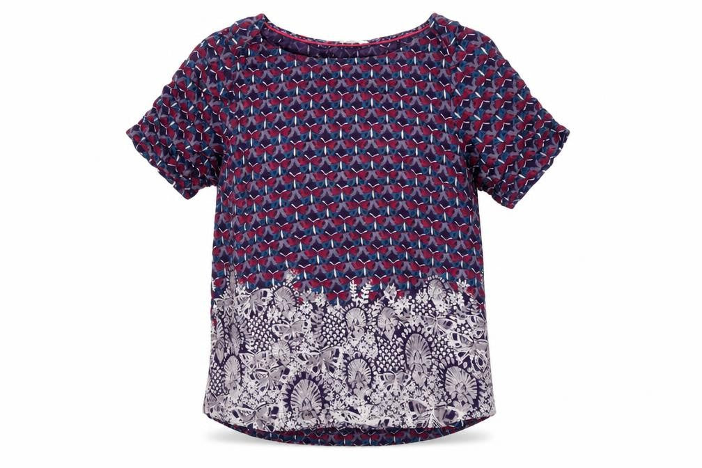 White Stuff Women’s Multicoloured Size 10 Floral Short Sleeve Blouse