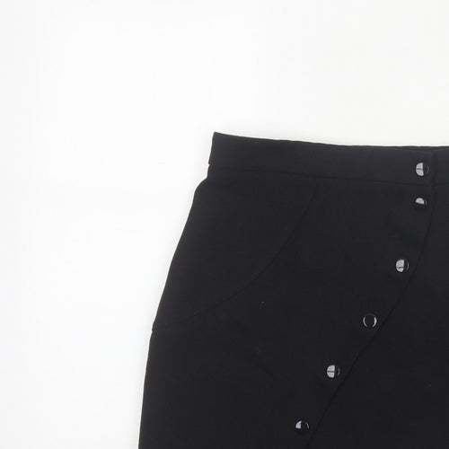 & Other Stories Women’s Black UK 8 High Rise Wrap Mini Skirt