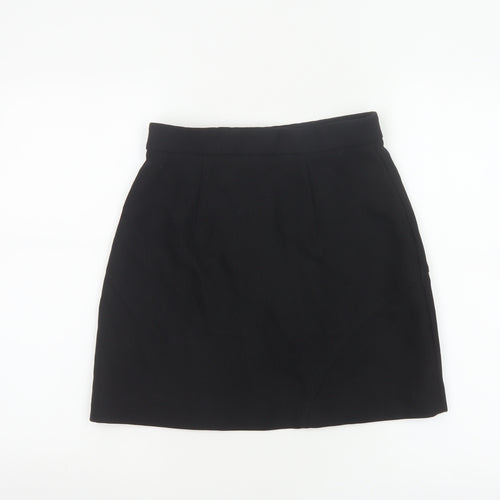 & Other Stories Women’s Black UK 8 High Rise Wrap Mini Skirt