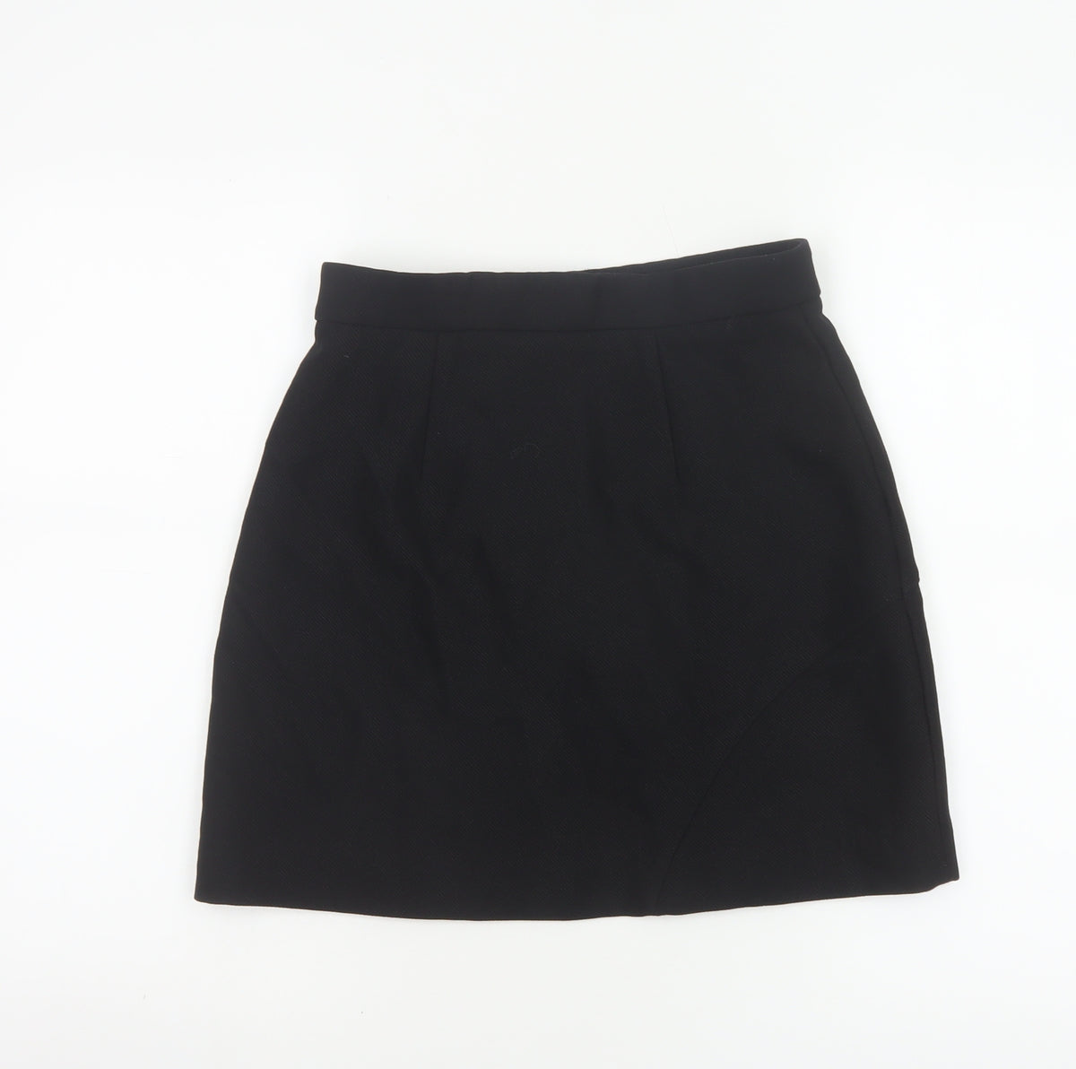 & Other Stories Women’s Black UK 8 High Rise Wrap Mini Skirt