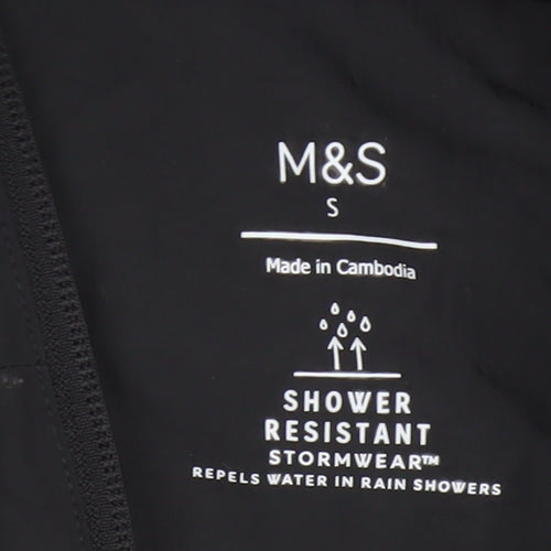Marks & Spencer Women Black S Shower Resistant Puffer Jacket