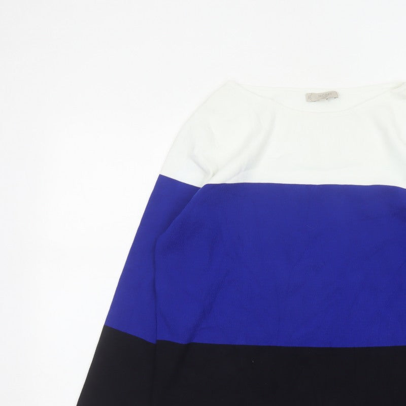 Additional view of Hobbs Women Multicoloured XL Colour Block Knit Boat Neck jumper