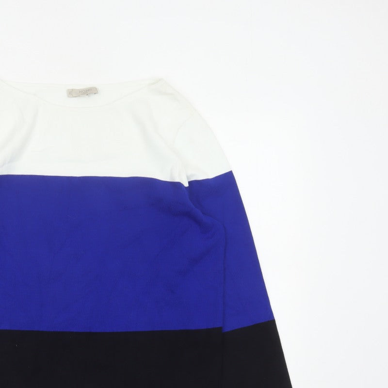 Additional view of Hobbs Women Multicoloured XL Colour Block Knit Boat Neck jumper