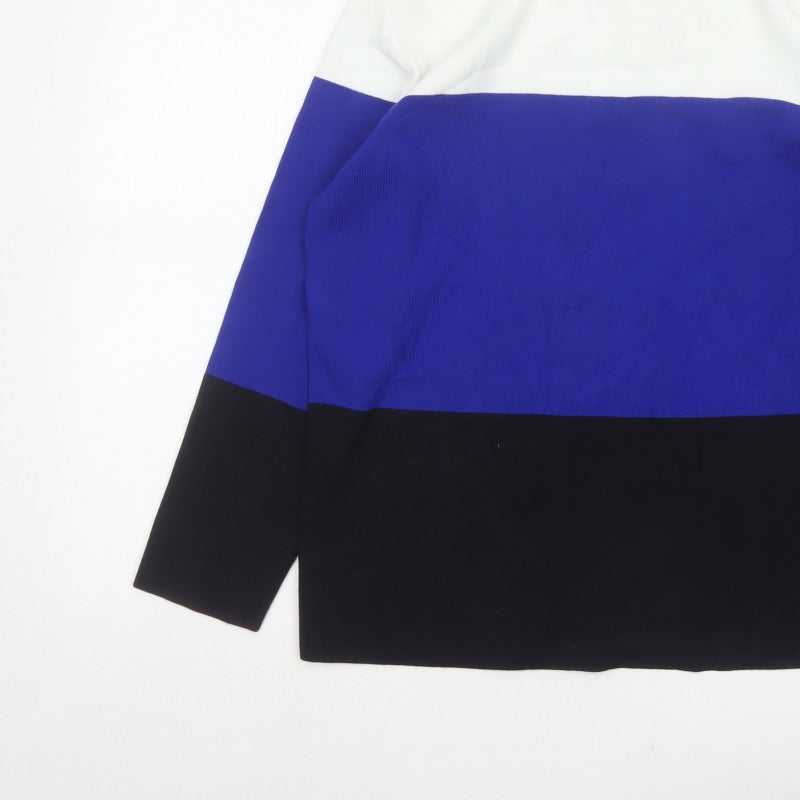 Additional view of Hobbs Women Multicoloured XL Colour Block Knit Boat Neck jumper