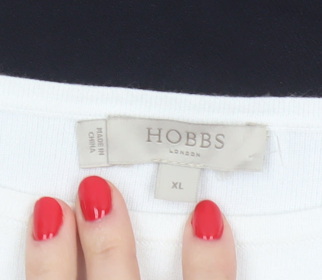 Additional view of Hobbs Women Multicoloured XL Colour Block Knit Boat Neck jumper