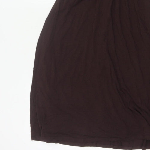 Betty Jackson Black Women’s Brown Beige UK 14 Fit & Flare Knee Dress