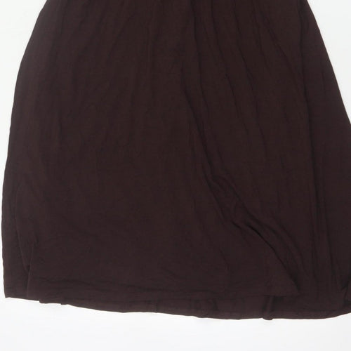 Betty Jackson Black Women’s Brown Beige UK 14 Fit & Flare Knee Dress