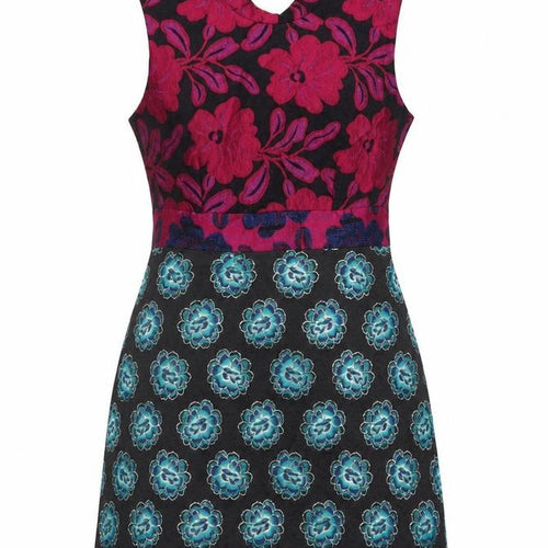 ASOS Women Black Floral A-Line Halter Party Dress UK 10