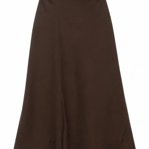 Marks and Spencer Women Brown UK 8 A-Line Long Maxi Skirt