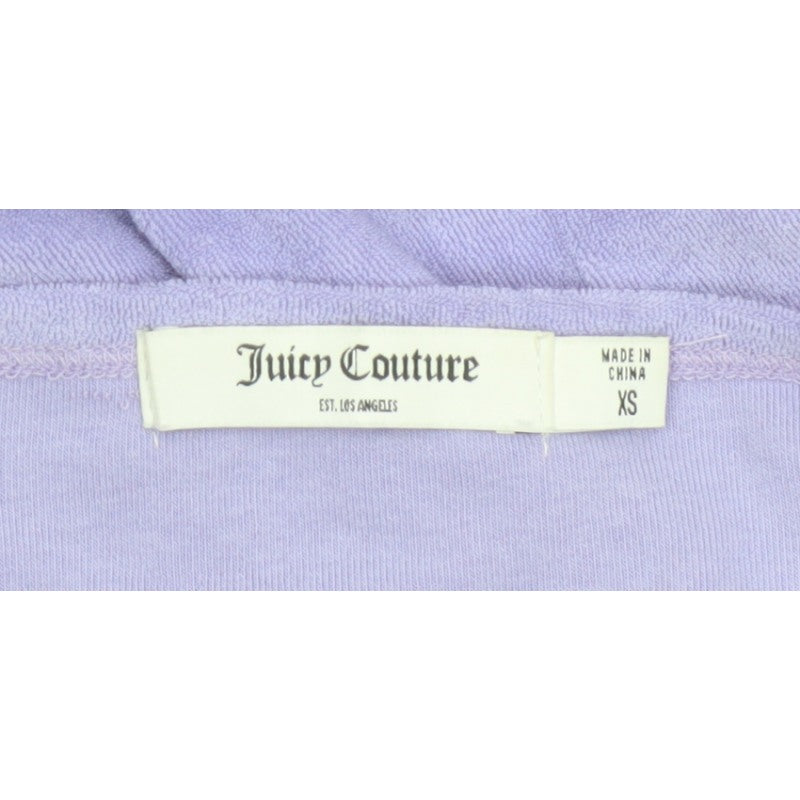Juicy Couture Women’s Purple XS Velour Halter Bodycon Mini Dress