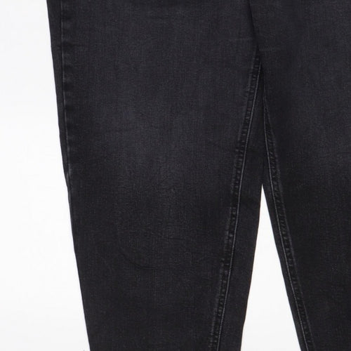 Marks and Spencer Women’s Black Straight Jeans UK 18 Regular Stretch