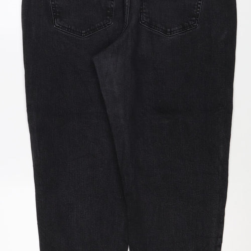Marks and Spencer Women’s Black Straight Jeans UK 18 Regular Stretch