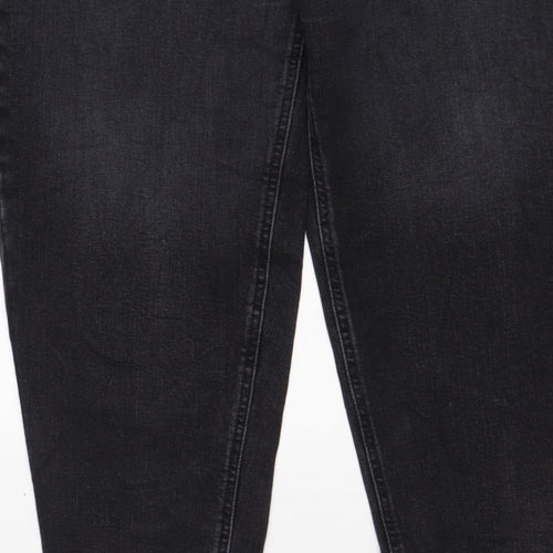 Marks and Spencer Women’s Black Straight Jeans UK 18 Regular Stretch