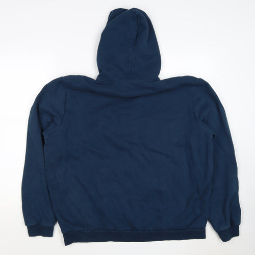 Puma Men's Blue XL Pullover Hoodie Logo Graphic Kangaroo Pocket
