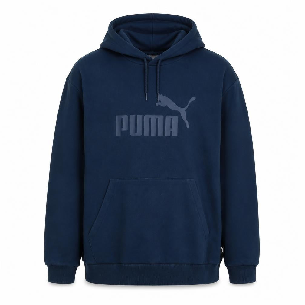 Puma Men's Blue XL Pullover Hoodie Logo Graphic Kangaroo Pocket